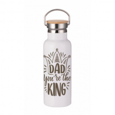 Glass bottle 650ml with Bamboo cap