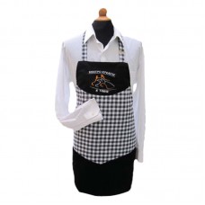 Checkered work apron