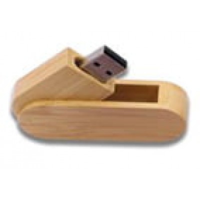 Διαφημιστικά usb stick 2.0 twist από bamboo με μνήμη 32 GB