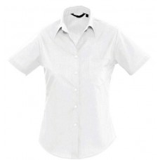 Female short-sleeved poplin shirt