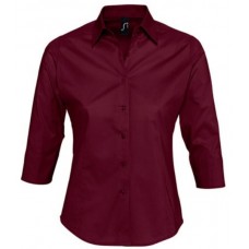 Women's stretch shirt with 3/4 sleeves