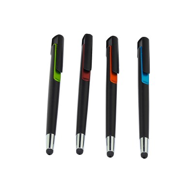 Στυλό πλαστικό με μαύρο κορμό με βεντούζα για tablet